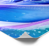 魔法凍ってい氷海デジタルアートポスター ポスター (角)