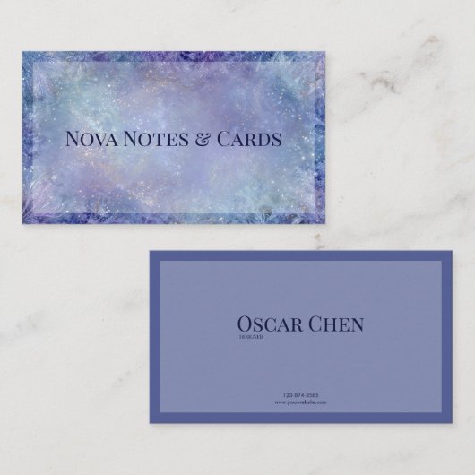 魔法凍ってい銀河系冬霜 名刺 (正面/裏面)