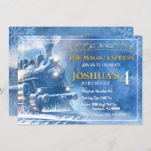 魔法列車誕生日招待状 招待状 (正面/裏面)