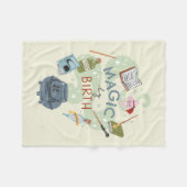 魔法別誕生図 フリースブランケット (正面(横))