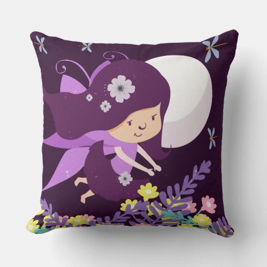 魔法化粧枕の夜 クッション (正面)