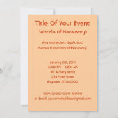 魔法占い師 水晶玉パーティー 招待状 (裏面)