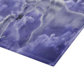 魔法及び神秘的なファンタジーのユニコーンの夜空 カッティングボード (角)