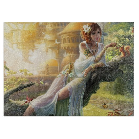 魔法及び神秘的なファンタジー カッティングボード (正面)