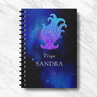 魔法名と〔占星術の〕十二宮図署名《星座》乙女座ノートブック ノートブック