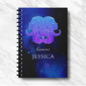 魔法名と〔占星術の〕十二宮図記号Gemini Notebook ノートブック
