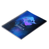 魔法名と〔占星術の〕十二宮図記号Pisces Notebook ノートブック (左側)