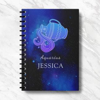 魔法名(〔占星術の〕十二宮図付き) Aquariusノートブック ノートブック