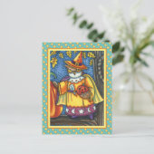 魔法呪文とハロウィーンフード，フクロウウィザード シーズンポストカード (スタンド正面)