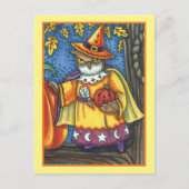 魔法呪文とハロウィーンフード,フクロウウィザード シーズンポストカード (正面)