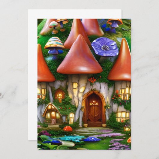 魔法図 招待状 (正面/裏面)