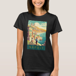 魔法地中海のナポリVintageポスターアート Tシャツ