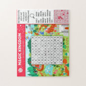 魔法城の単語検索キッズゲーム ジグソーパズル (縦)