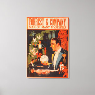 魔法多くのミステリーのForrest & Companyのサラリーマン キャンバスプリント