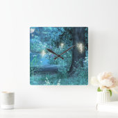 魔法夜妖精の時計 スクエア壁時計 (ホーム)