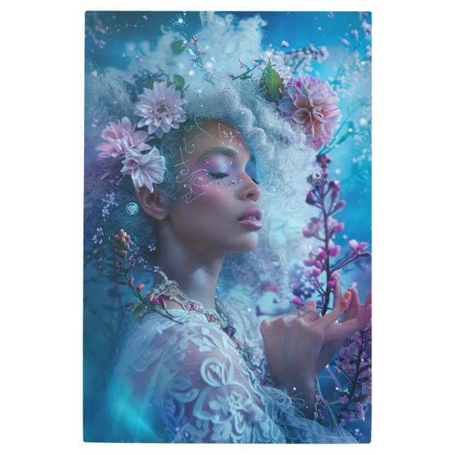 *~*魔法女性ホワイトレーススピリチュアルSC4 メタルプリント (正面)