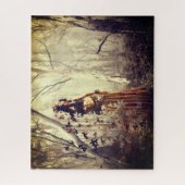 魔法女性自然ファンタジーアートジグソーパズル ジグソーパズル (縦)