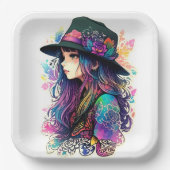 魔法女 ペーパープレート (正面)