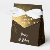 魔法妖精のシルエットで夜子供の誕生日 フェイバーボックス (正面サイド)