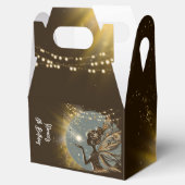 魔法妖精のシルエットで夜子供の誕生日 フェイバーボックス (オープン)