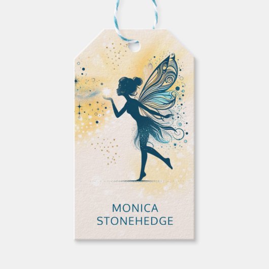 魔法妖精の塵と星の子供の誕生日 ギフトタグ (正面)