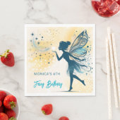 魔法妖精の塵と星の子供の誕生日 スタンダードランチョンナプキン (インサイチュ)