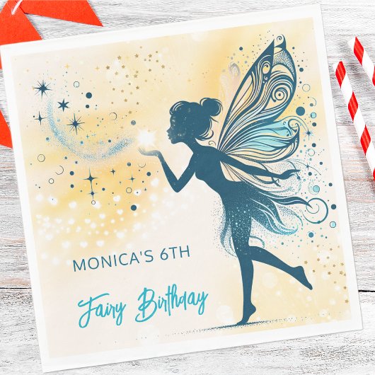 魔法妖精の塵と星の子供の誕生日 スタンダードランチョンナプキン