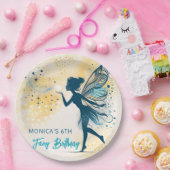 魔法妖精の塵と星の子供の誕生日 ペーパープレート (パーティー)