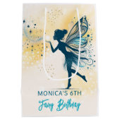 魔法妖精の塵と星の子供の誕生日 ミディアムペーパーバッグ (裏面)