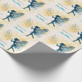 魔法妖精の塵と星の子供の誕生日 ラッピングペーパー (角)