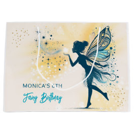 魔法妖精の塵と星の子供の誕生日 ラージペーパーバッグ