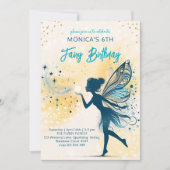 魔法妖精の塵と星の子供の誕生日 招待状 (正面)