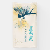 魔法妖精の塵と星の子供の誕生日 横断幕 (縦)