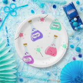 魔法妖精パーティー |ガールの誕生祝い ペーパープレート (パーティー)