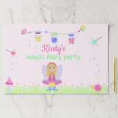 魔法妖精パーティー |ガールズ誕生日ランチョンマット ペーパーパッド (インサイチュ)