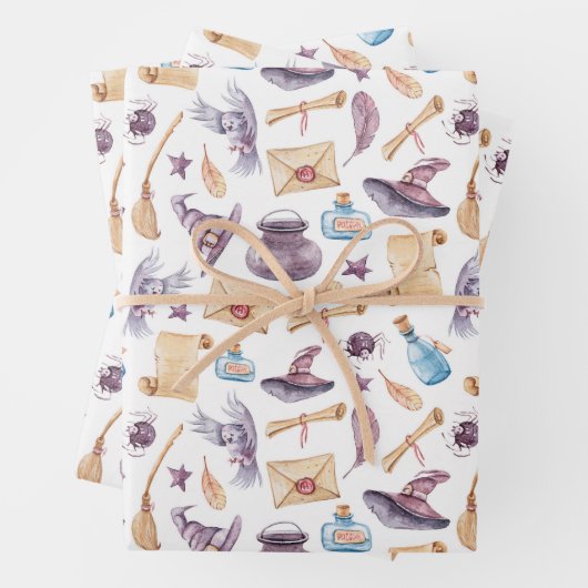 魔法学校装飾包装紙 ラッピングペーパーシート (インサイチュ)