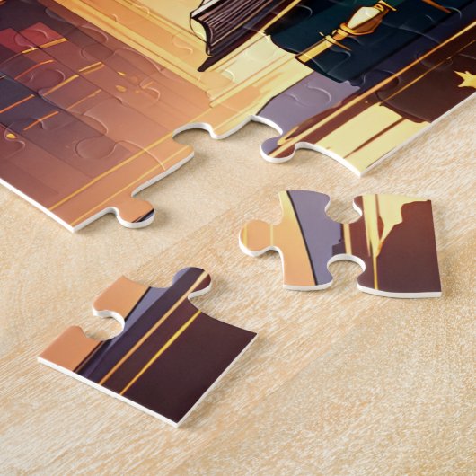 魔法学校魔法図書館 ジグソーパズル (側面)