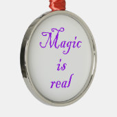 魔法実在はプレミアムのラウンドオーナメント メタルオーナメント (右)