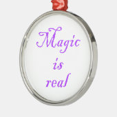 魔法実在はプレミアムのラウンドオーナメント メタルオーナメント (左)