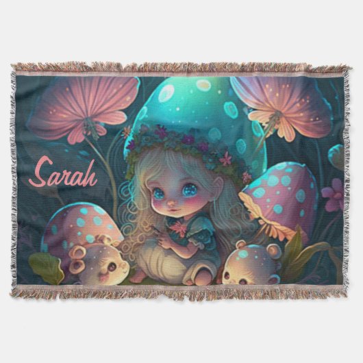 魔法小妖精や小人モーメント スローブランケット (正面)