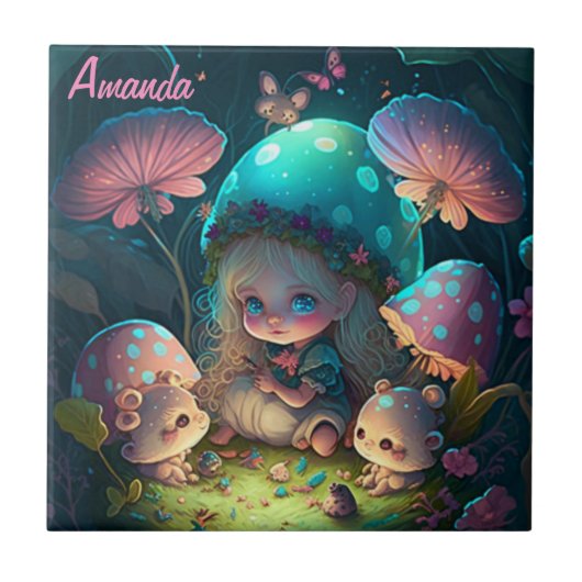 魔法小妖精や小人モーメント タイル (正面)