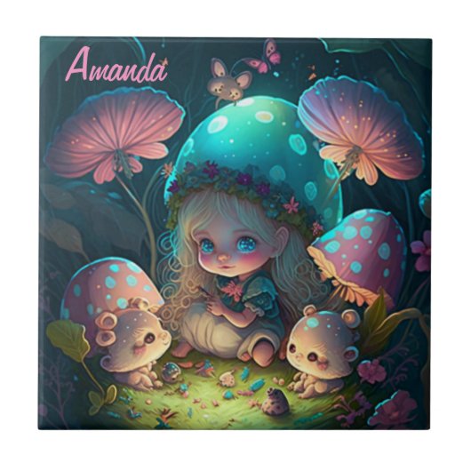 魔法小妖精や小人モーメント タイル (正面)