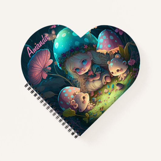 魔法小妖精や小人モーメント ノートブック (正面)