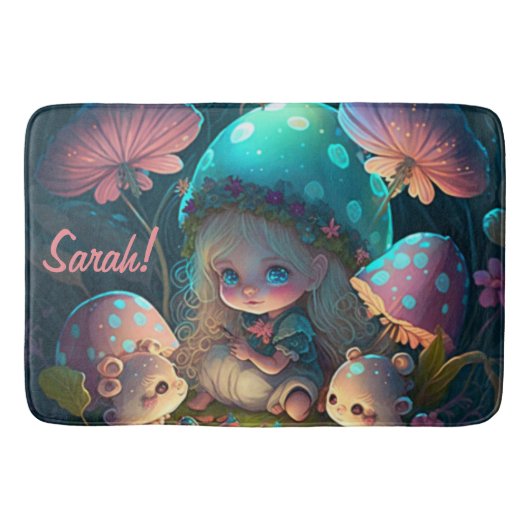 魔法小妖精や小人モーメント バスマット (正面)