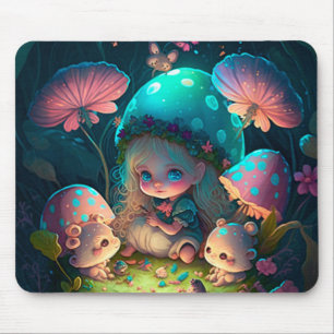 魔法小妖精や小人モーメント マウスパッド