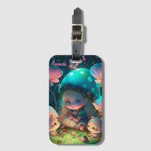 魔法小妖精や小人モーメント ラゲッジタグ (正面縦)