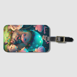 魔法小妖精や小人モーメント ラゲッジタグ