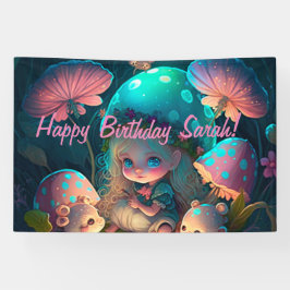 魔法小妖精や小人モーメント 横断幕