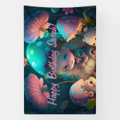 魔法小妖精や小人モーメント 横断幕 (縦)