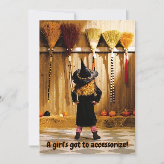 魔法少女とほうき選び 招待状 (正面)